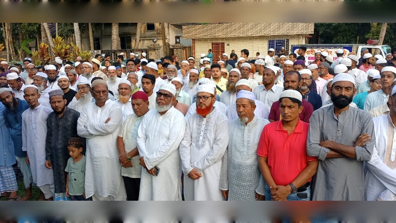 সাবেক প্রধানমন্ত্রী মিজান চৌধুরীর ভাতিজা রাশেদ চৌধুরীর স্ত্রীর জানাজা সম্পন্ন