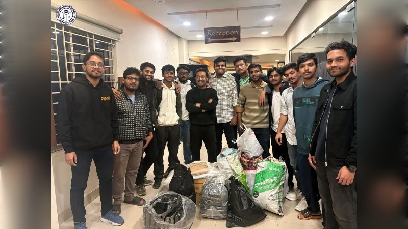মেরিটাইম ইউনিভার্সিটি স্টুডেন্টস প্লাটফর্মের উদ্যোগে মিরপুরে শীতার্তদের মাঝে শীতবস্ত্র বিতরণ