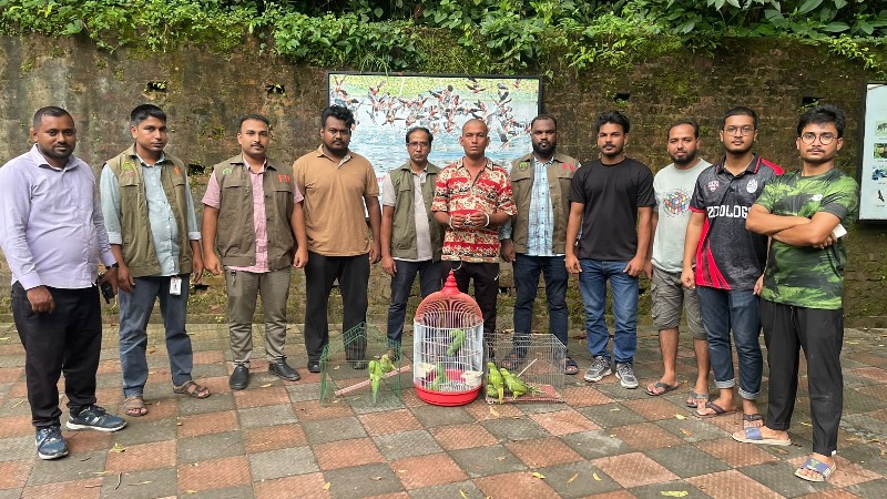 বণ্যপ্রাণী বিশেষজ্ঞ রাব্বি ও বন বিভাগের যৌথ অভিযানে বন্যপ্রাণী পাচারকারী চক্রের সক্রিয় সদস্য গ্রেপ্তার